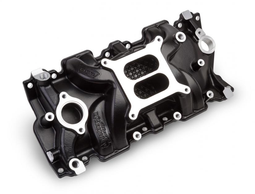 Weiand Street Warrior Intake Chevy Small Block V Black Ceramic