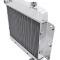 Champion Cooling 1962-1967 Chevrolet Chevy II 2 Row All Aluminum Radiator Made With Aircraft Grade Aluminum EC255-6