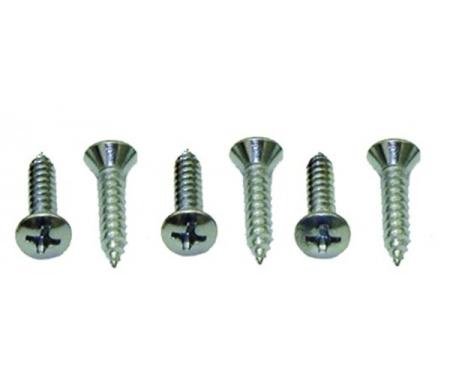 Redline Restomotive® Sunvisor Support Mounting Screw Set, 6 Pieces