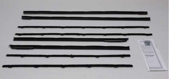 Montco Inc / Repops Window Felts, Inner & Outer (8pcs), 62-65 Chevy II Nova 2DR Hardtop R-N115A