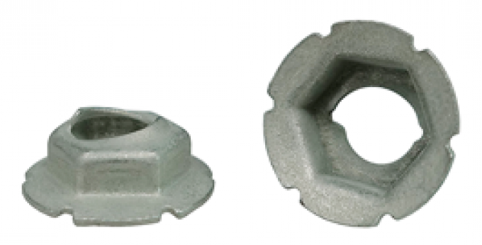 .33 SIZE STAMPED NUT .75 D for PLASTIC STUDS.