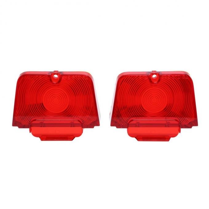 Trim Parts 1962-64 Chevrolet Chevy II/Nova Tail Light Lamp Lens, Pair A3037