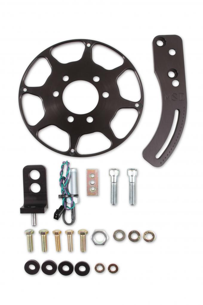 MSD Crank Trigger Wheel Kit, Flying Magnet, BBC, 8 In. 86203