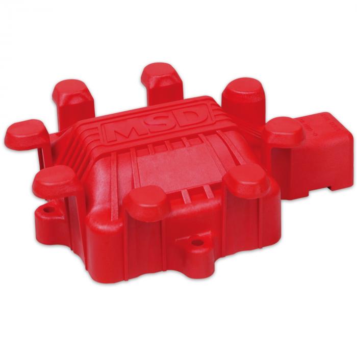 MSD Distributor Cap and Rotor, GM HEI, Red 8416