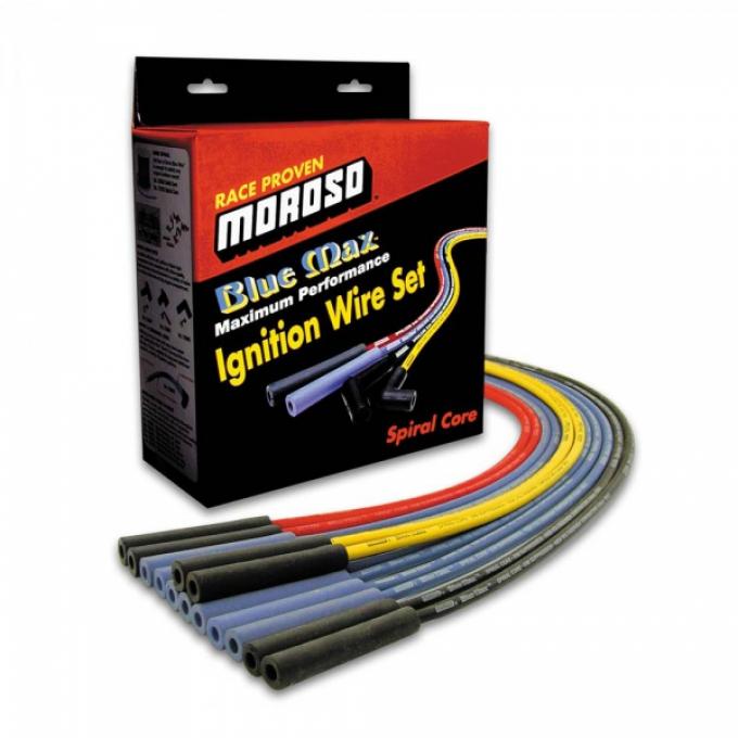 El Camino Blue Max Spiral Core Spark Plug Wire Sets, 1965-1972