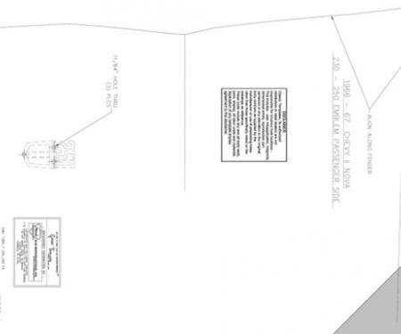 Classic Headquarters Nova 230/250 Fender Template Kit W-1239