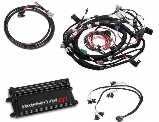 Holley EFI Dominator EFI Kit, Ford, COP Main Harness, with Coil on Plug Main and Sub Harness with EV1 Injector Harness 550-655