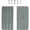 OER 1969-1972 Chevy Nova, Front Fender Louvers, Pair 3953843