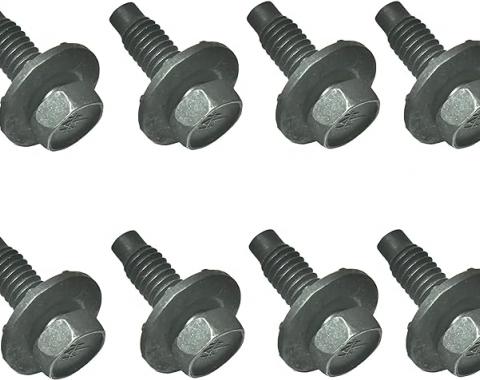 Redline Restomotive® 1967-1981 Camaro / Firebird / Chevelle 8 Piece Front Bucket Seat Track Mounting Bolts Set