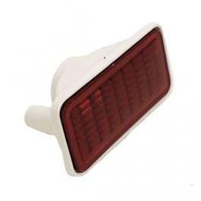 Camaro Side Marker Light Lens Assembly, Quarter Panel, Red,1968