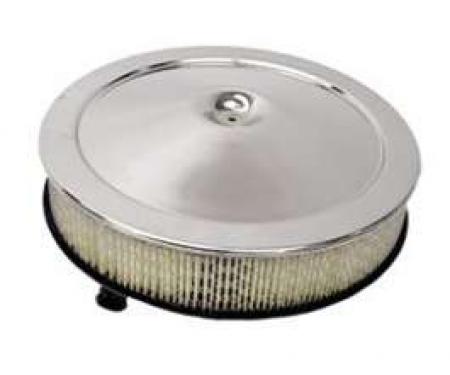 Camaro Air Cleaner Assembly, Open Element, Chrome, 1967-1969