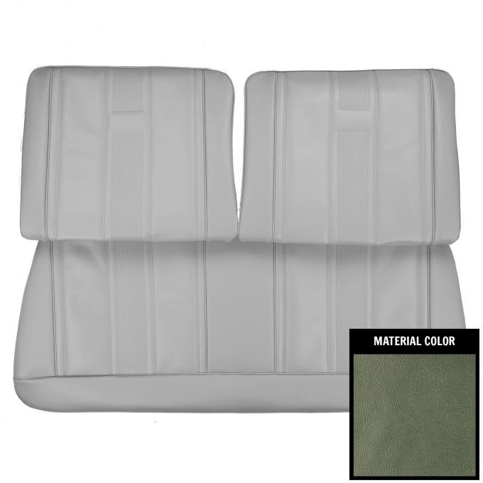 PUI Interiors 1965 Chevrolet Nova 2 Door Aqua Front Split Bench Seat Cover 65XS02B