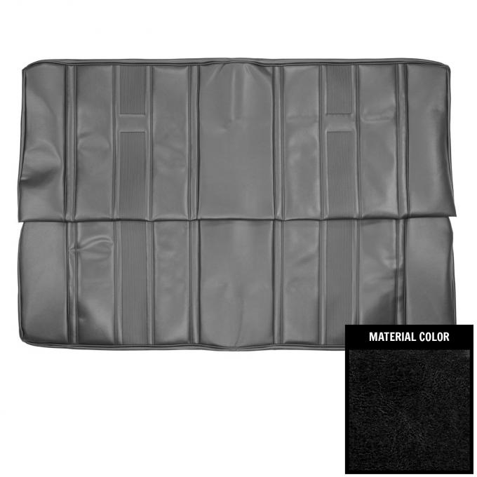 PUI Interiors 1965 Chevrolet Nova Sedan Black Rear Bench Seat Cover 65XS10T