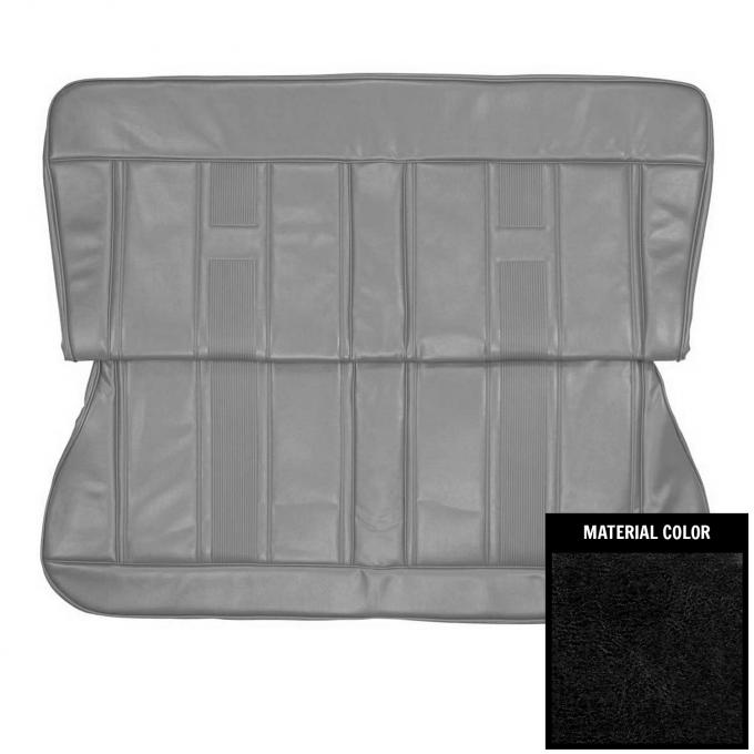 PUI Interiors 1965 Chevrolet Nova 4 Door Wagon Black Rear Bench Seat Cover 65XS4D10W