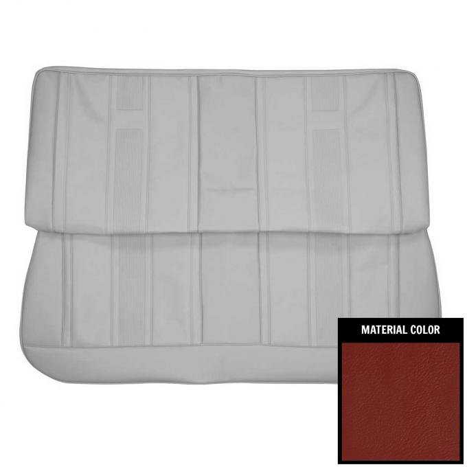 PUI Interiors 1965 Chevrolet Nova 4 Door Red Front Bench Seat Cover 65XS4D30B