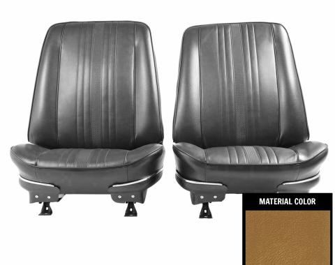 PUI Interiors 1970 Chevrolet Nova SS/Custom Gold Front Bucket Seat Covers 69XS43U