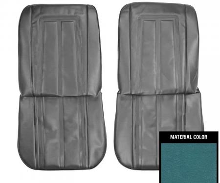 PUI Interiors 1966 Chevrolet Nova SS Bright Blue Front Bucket Seat Covers 66XS14U