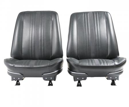 PUI Interiors 1969-1971 Chevrolet Nova SS/Custom Black Front Bucket Seat Covers Only 69XS10U