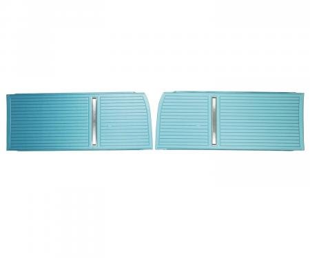 PUI Interiors 1966 Chevrolet Nova Bright Blue Front Door Panels D272