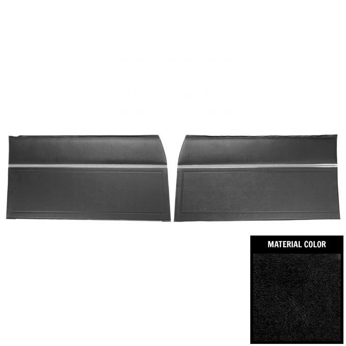 PUI Interiors 1965 Chevrolet Nova 4 Door Black Front Door Panels 65XD4D10