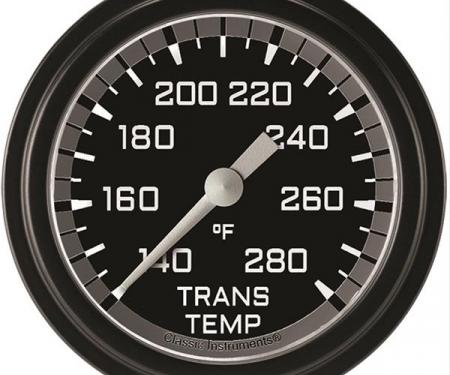 Classic Instruments Autocross Gray 2 5/8" Transmission Temperature Gauge AX327GBLF