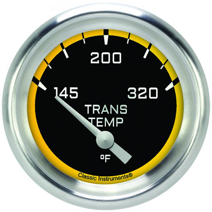 Classic Instruments Autocross Yellow 2 5/8" Transmission Temperature Gauge AX227YAPF