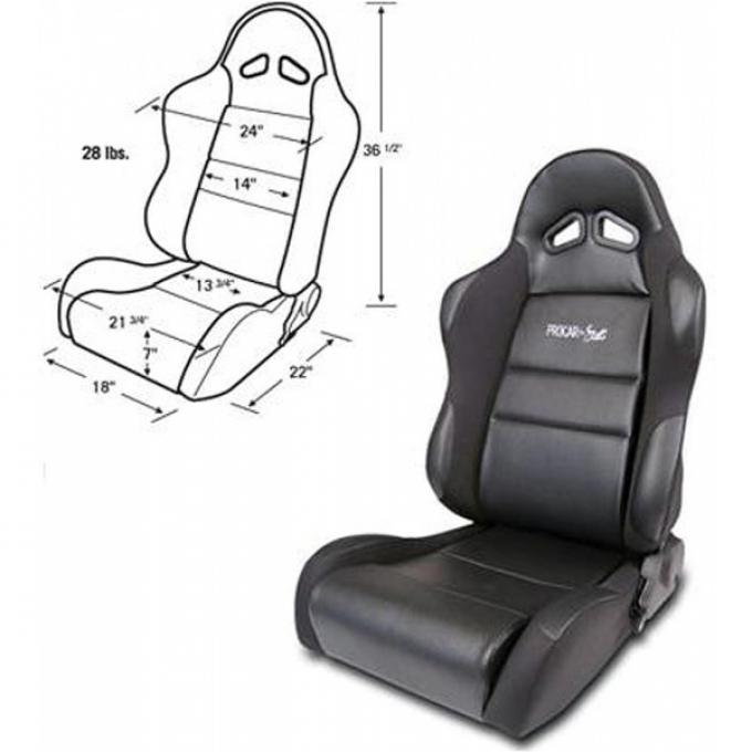 Nova Bucket Seat, Sportsman Series, Left