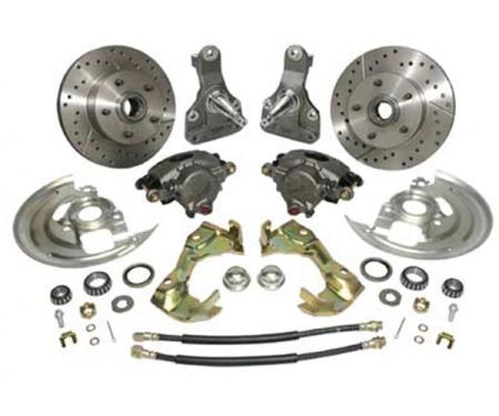 Nova Drop Spindle Kit, Front, With Drop Spindles, 1968-1974