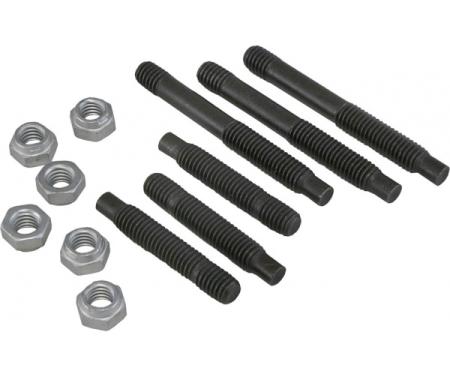 Corvette Exhaust Manifold Stud Kit, Steel, 1956-1979