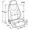 Nova Bucket Seat, Elite Recliner, Lumbar Right