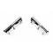 Chevelle Armrest Bases, Rear, Chrome, 2-Door Coupe, 1964-1967