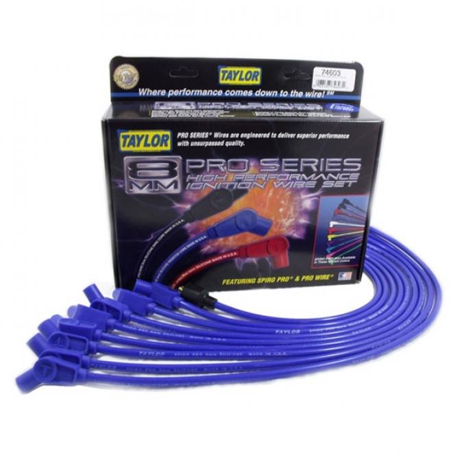 Nova Taylor Plug Wires, Spiro-Pro Custom, Blue, Big Block, 1969-1972