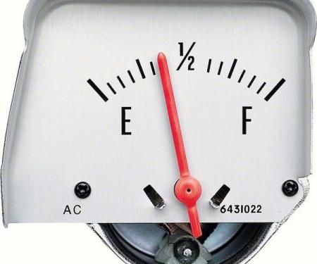 Nova Fuel Gauge, Console, Silver, 1968-1974