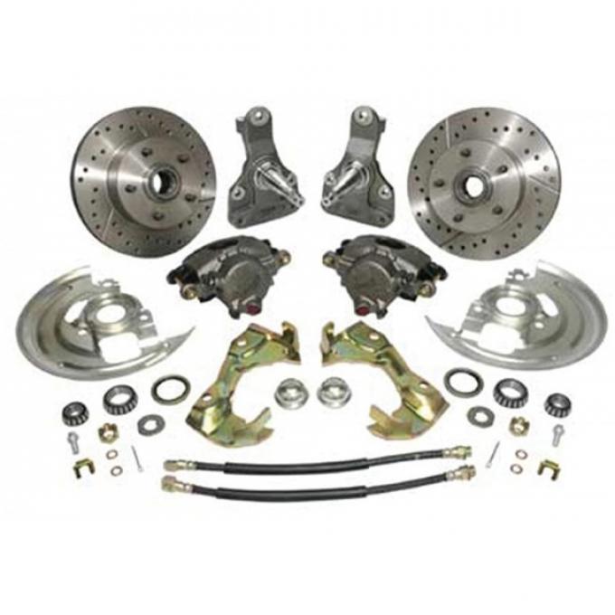 Nova Drop Spindle Kit, Front, With Drop Spindles, 1968-1974