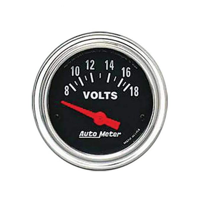 Nova Voltmeter, Chrome, AutoMeter