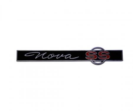 Trim Parts 65 Nova Trunk Lid Emblem, Nova SS, Each 3032