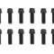 Mr. Gasket Header Bolts -3/8-16 X 1 Inch Hex Head, Black Oxide 917