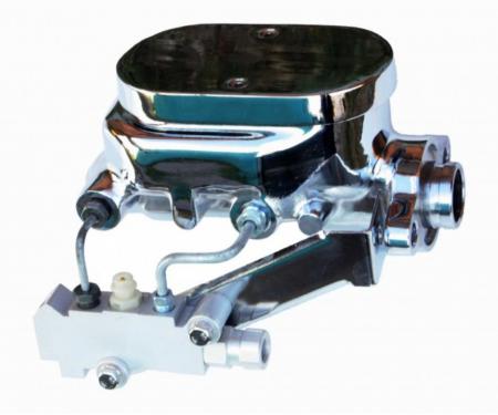 Leed Brakes Hydraulic Kit Chrome Flat Top Master Cylinder Disc/Drum Side Mount FC1013HK