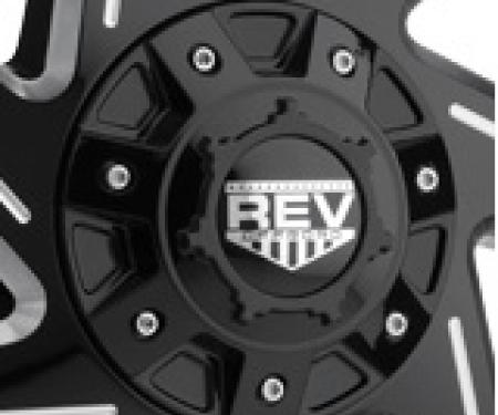 REV Wheels 895 Cap Gloss Black, 5-Lug C10895B-5