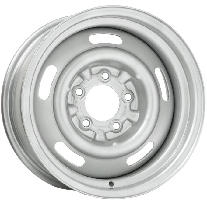 Wheel Vintiques 14x7 Camaro Style Rallye Silver 5x4.75" bolt 4.25" backspace 34-4734044