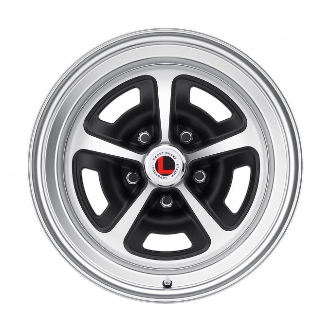 Legendary Wheels 1967-1973 Ford Mustang 17x8 Magnum 500 Alloy Wheel, 5 on 4.5 BP, 4.75 BS, Satin / Black LW50-70854D