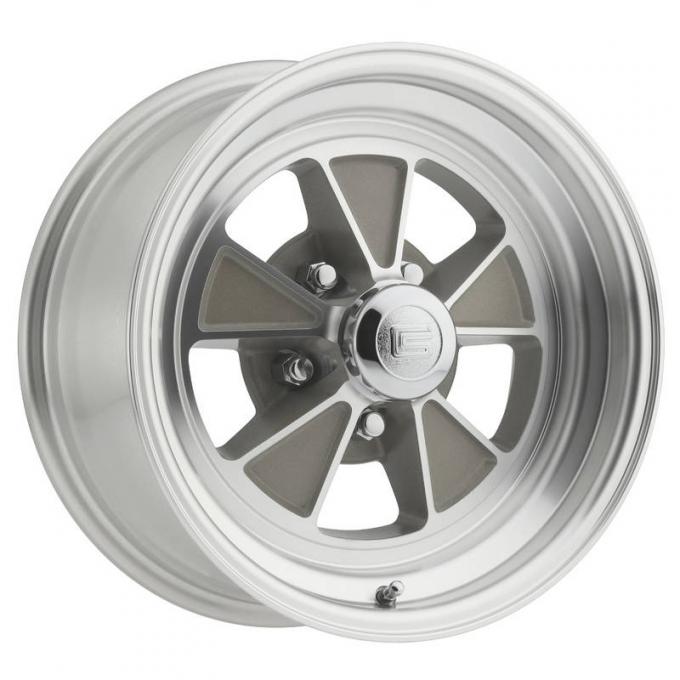 Legendary Wheels 1964-1973 Ford Mustang 15x7 Legendary GT5 Alloy Wheel, 5 on 4.5 BP, 4.25 BS, Clear Coat/ Machined LW70-50754C