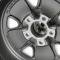 Legendary Wheels 1964-1973 Ford Mustang 17x8" Legendary Styled Alloy Wheel, 5 on 4.5 BP, 4.75 BS, Charcoal/ Machined LW20-70854B