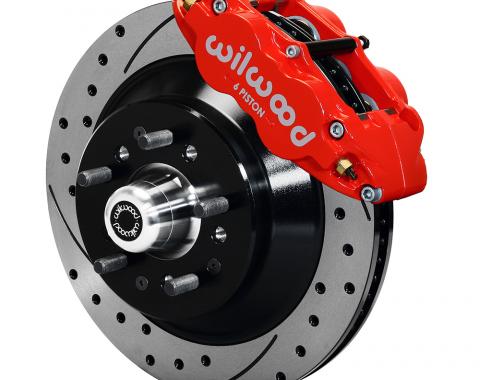 Wilwood Brakes Forged Narrow Superlite 6R Big Brake Front Brake Kit (Hub and 1PC Rotor) 140-12271-DR