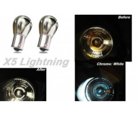 Light Bulbs, 1157, Chrome X5 Lightning White Silver Stealth