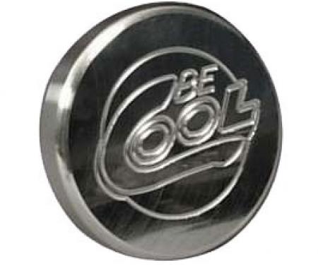 Nova Radiator Cap,Be Cool,Billet,Round,Polished Finish