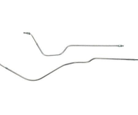 Classic Performance Rear OEM Disc Brake Axle Line Kit 67-69 Camaro, 68-74 Nova for Stock Rear End, 2 lines 6769RLK-OM