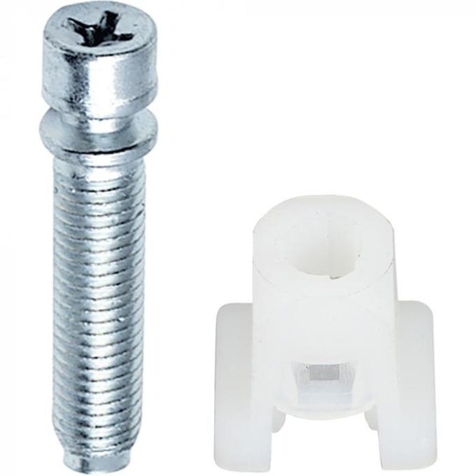 Redline Restomotive® 1962-1968 GM Car and Truck Headlight Adjustment Screw with Nylon Nut 1/4"-28 x 1-1/2"