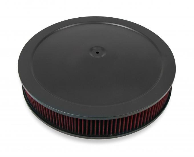 Holley 4150 Drop Base Air Cleaner Black w/3" Red Washable Gauze Filter 120-4230