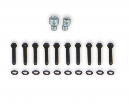 Holley Hardware Kit for 300-294Bk and 300-295Bk Split Intake-Black 508-42